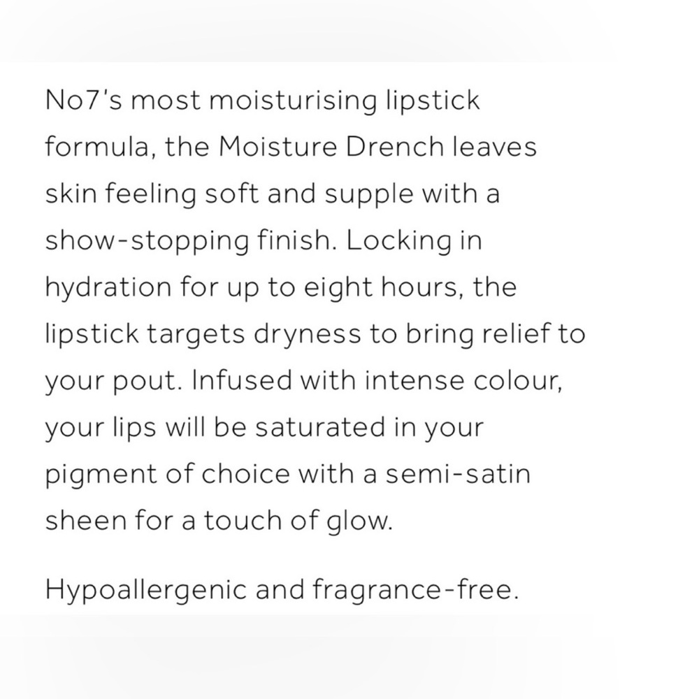 **** LAST ONE **** New Boots No7 Moisture Drench Lipstick Sweet Chestnut 670 - Picture 10 of 10